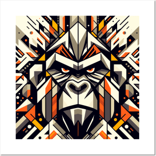 Abstract Animal Gorilla 2 Posters and Art